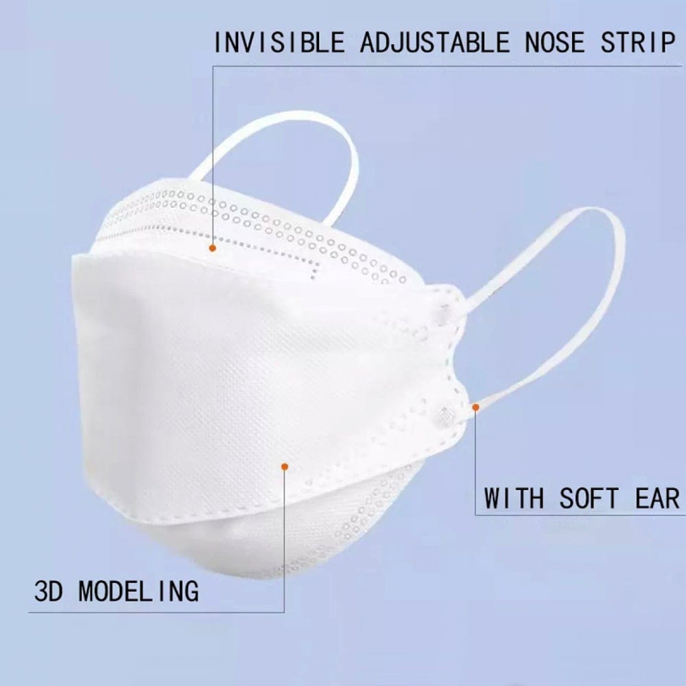 KN95 4PLY 3D Design 40PC Hygienic Single Packed Disposable Face Masks ...